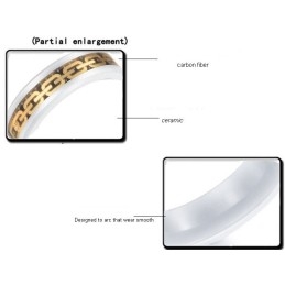 Hochwertiger Ring Aus Kohlefaser Und Wolframkeramik