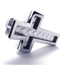 Mode Herren Titan Kreuz Anhänger - Free Chian