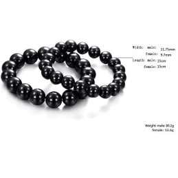 Hochwertiges Schwarzes Wolfram-Keramik-Armband Für Tannenliebhaber