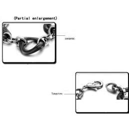 Qualität Und Quantität Garantiert Schwarzes Wolfram-Keramik-Armband