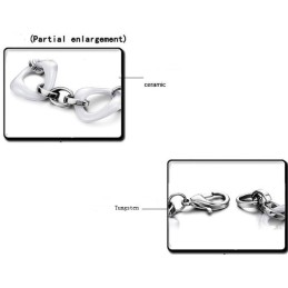 Zuverlässiges Weißes Wolfram-Keramik-Armband