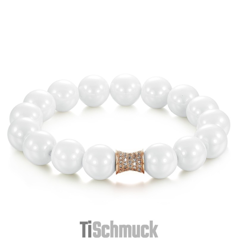 Qualitäts- Und Quantitätsgarantie Weißes Wolfram-Keramik-Armband