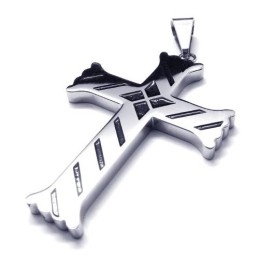 Neuer Herren-Kreuz-Anhänger Aus Titan - Free Chian