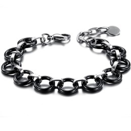 Weltweit Bekanntes Damenarmband Aus Schwarzer Wolframkeramik