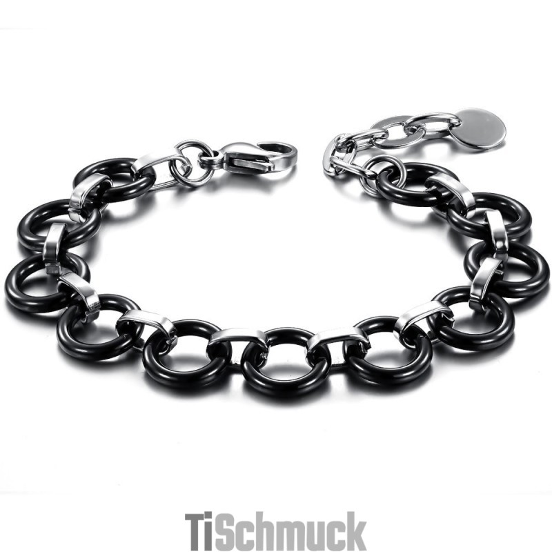 Weltweit Bekanntes Damenarmband Aus Schwarzer Wolframkeramik