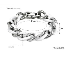 Qualitäts- Und Quantitätsgarantie Weißes Wolfram-Keramik-Armband