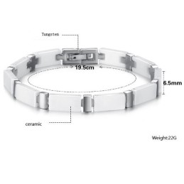 Qualitäts- Und Quantitätsgarantie Weißes Wolfram-Keramik-Armband