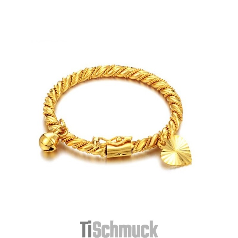 Weltweit Gut Verkaufter Kinderarmreif Mit 18 Karat Gold Und Glocke Weltweit Gut Verkaufter Kinderarmreif Mit 18 Karat Gold Und Glocke