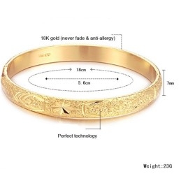 18 Karat Vergoldeter Armreif Mit Garantierter Qualität Und Quantität
