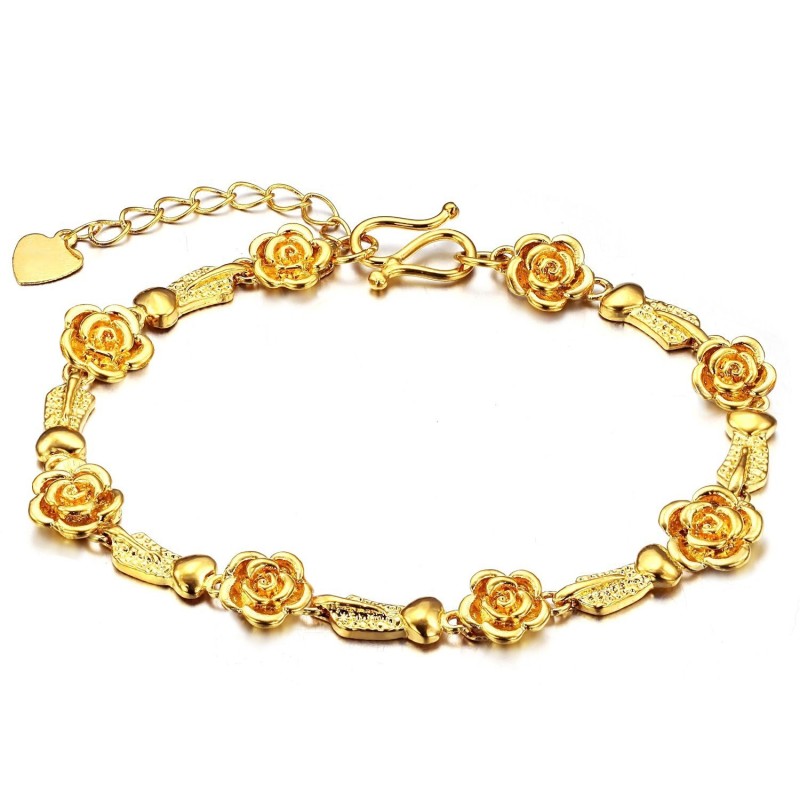 Hochwertiges Damenarmband Mit 18 Karat Goldbeschichtung