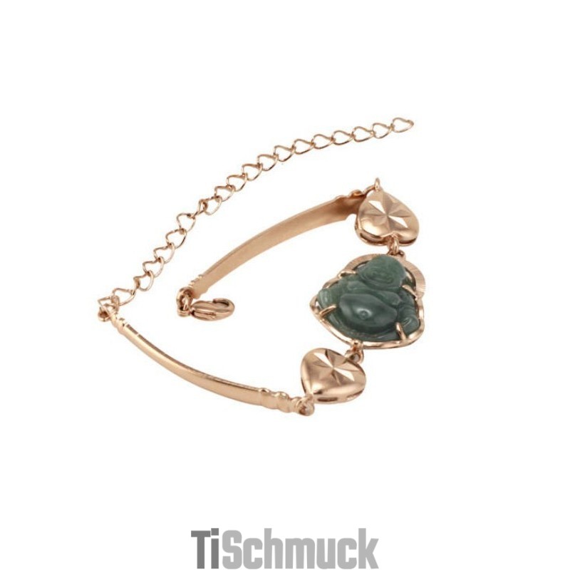 Zuverlässige Qualität: Das 18 Karat Vergoldete Jade-Buddha-Armband Zuverlässige Qualität: Das 18 Karat Vergoldete Jade-Buddha-Armband