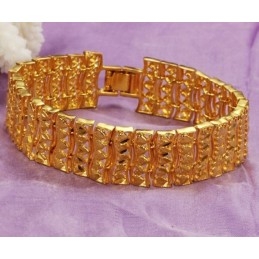 Hochwertiges, 18 Karat Vergoldetes Herrenarmband