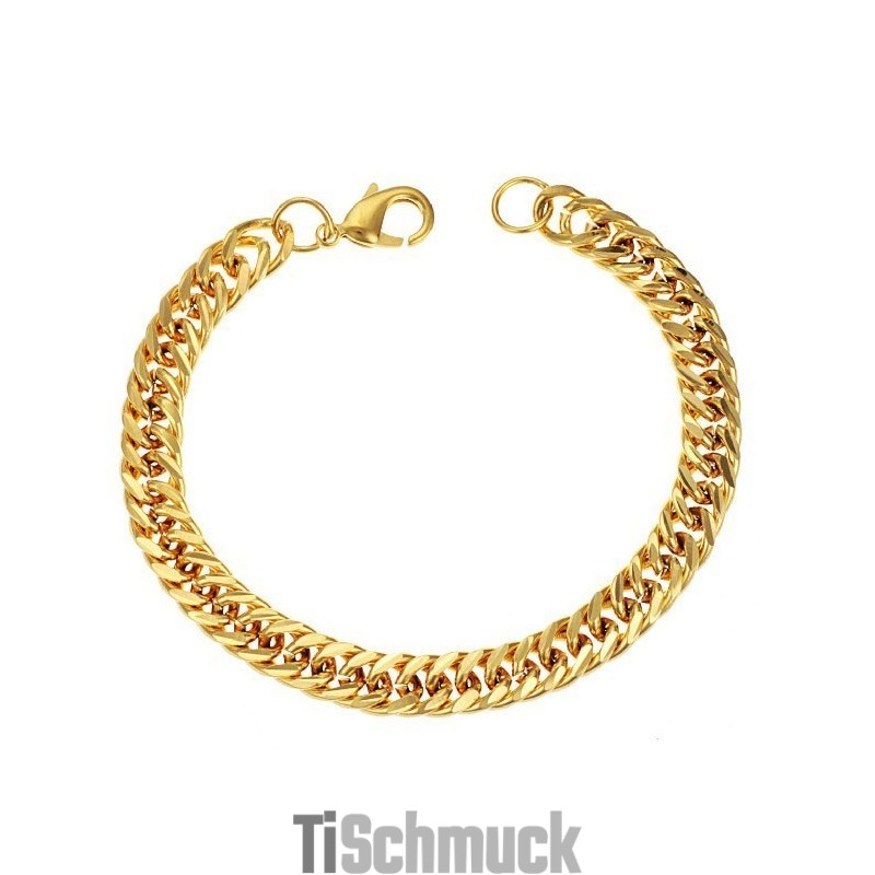 Stabiles Qualitätsarmband Mit 18 Karat Goldbeschichtung Für Männer Stabiles Qualitätsarmband Mit 18 Karat Goldbeschichtung Für Männer
