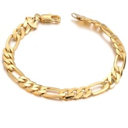 Einfach Zu Verwendendes, 18 Karat Vergoldetes Herrenarmband