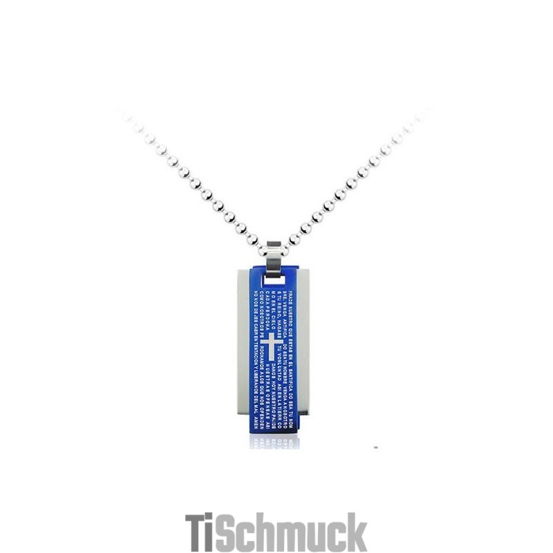 Beliebter Herren-Anhänger Aus Titan Mit Drei Karten – Kostenlose Kette Beliebter Herren-Anhänger Aus Titan Mit Drei Karten – Kostenlose Kette