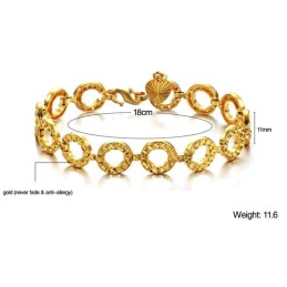 Stabiles Qualitätsarmband Aus 18 Karat Vergoldetem Damenarmband