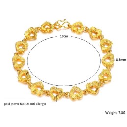 Weltweit Bekanntes, 18 Karat Vergoldetes Armband Für Damen