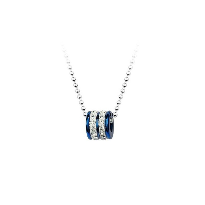 Modischer Ringförmiger Titan-Anhänger Für Herren – Kostenlose Kette