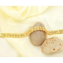 Weltweit Bekanntes, 18 Karat Vergoldetes Armband Mit Sternmuster Für Männer