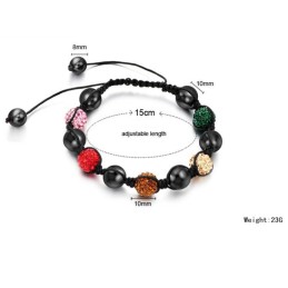 Hochwertiges Damenarmband In Kugelform Mit Kristallen