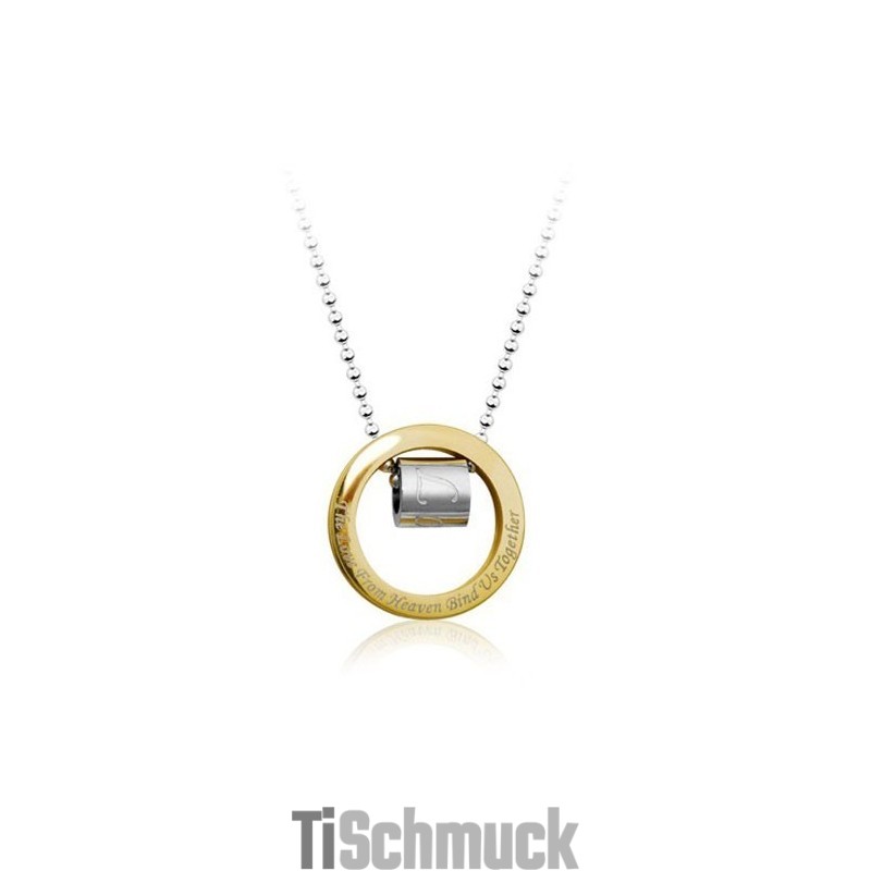 Edler Herren Goldring Titan Anhänger - Gratis Kette Edler Herren Goldring Titan Anhänger - Gratis Kette