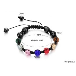 Langlebiges, Weibliches Armband In Kugelform Mit Kristallen