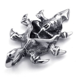 Atemberaubende Halskette Mit Totenkopf-Anhänger Aus Titan (Kostenlose Kette)