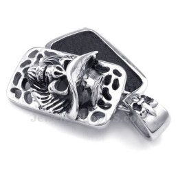 Cards Halskette Mit Totenkopf-Anhänger Aus Titan (Kostenlose Kette)