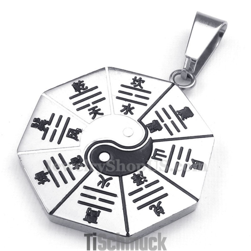 Halskette Mit Anhänger Aus Titan Mit Acht Diagrammen (Kostenlose Kette) Halskette Mit Anhänger Aus Titan Mit Acht Diagrammen (Kostenlose Kette)