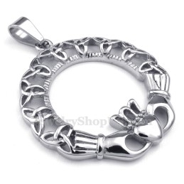 Halskette Mit Keltischem Knoten-Anhänger Aus Titan (Kostenlose Kette)