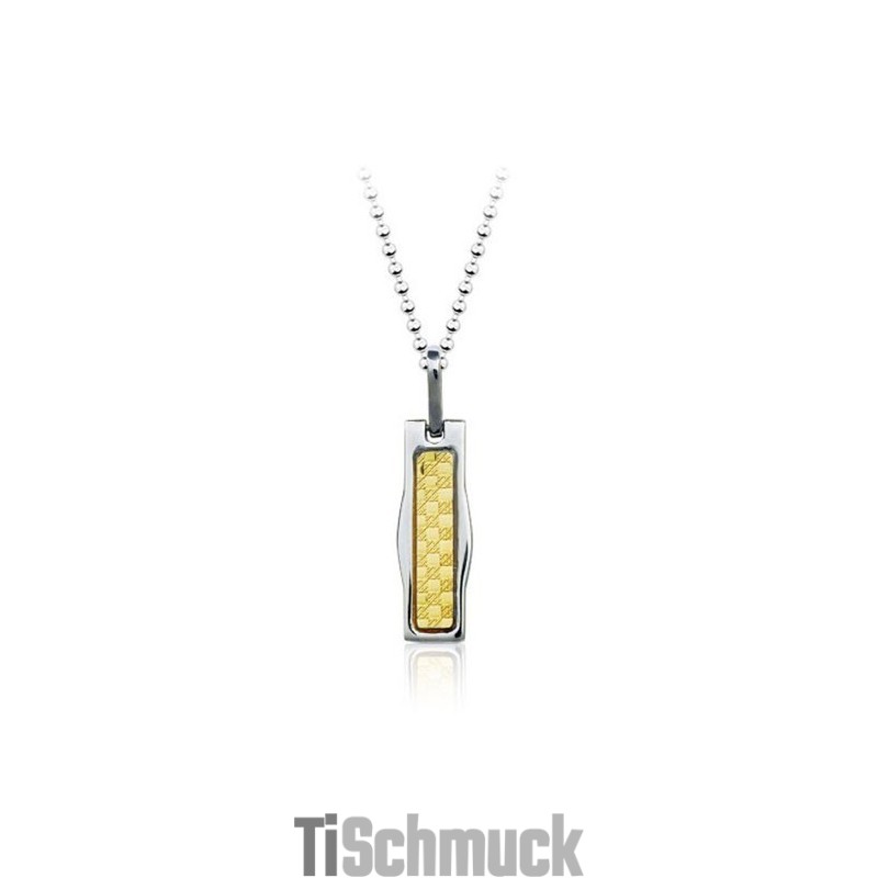 Goldener Titananhänger Im Neuen Stil – Kostenlose Kette Goldener Titananhänger Im Neuen Stil – Kostenlose Kette