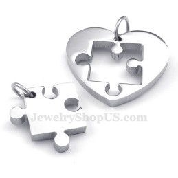 Titan-Halskette Mit Zeichen- Und Symbolanhänger Für Paare (Kostenlose Kette) (Ein Paar)