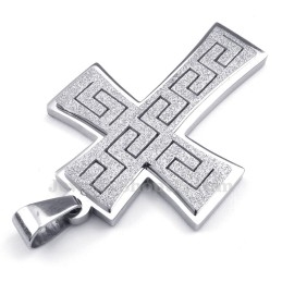 Halskette Mit Kreuzanhänger Aus Titan (Kostenlose Kette)