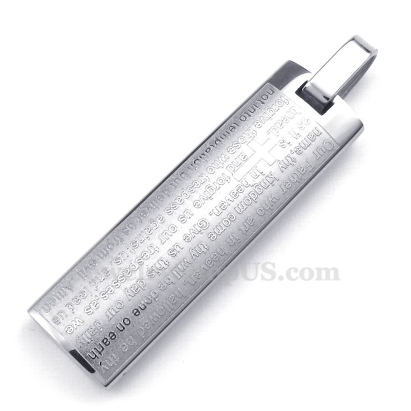 Halskette Mit Anhänger Aus Titan Mit Englischen Schriftkarten (Inklusive Kette) Halskette Mit Anhänger Aus Titan Mit Englischen Schriftkarten (Inklusive Kette)
