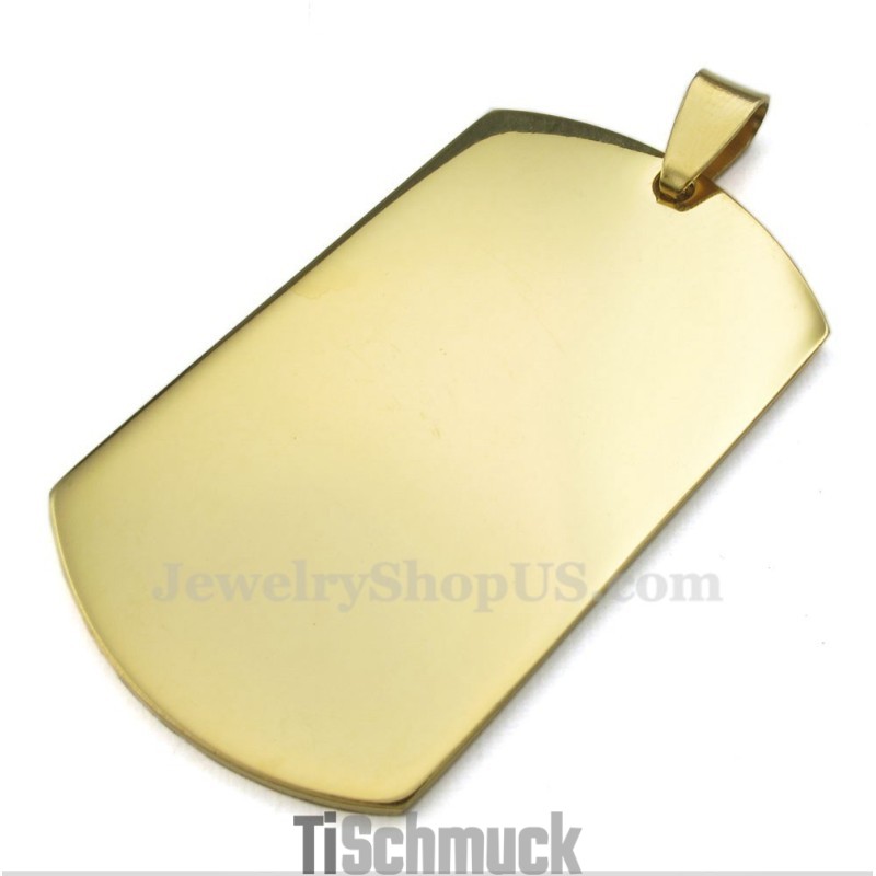 Halskette Mit Anhänger Aus Titan Und Gold Mit Karten (Kostenlose Kette) Halskette Mit Anhänger Aus Titan Und Gold Mit Karten (Kostenlose Kette)