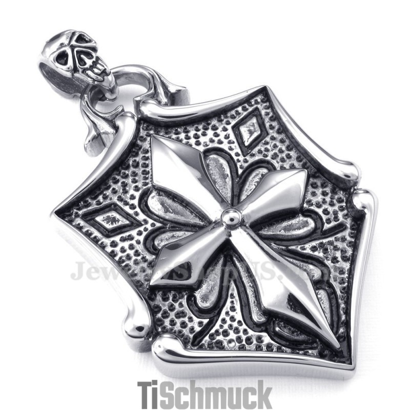 Halskette Mit Titan-Anhänger „Cross Cards“ (Kostenlose Kette) Halskette Mit Titan-Anhänger „Cross Cards“ (Kostenlose Kette)