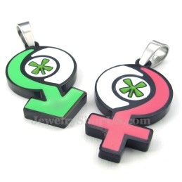 Halskette Mit Titan-Symbolanhänger Für Jungen Und Mädchen (Kostenlose Kette) (Ein Paar)