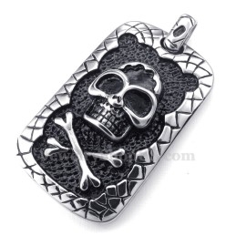 Cards Halskette Mit Totenkopf-Anhänger Aus Titan (Kostenlose Kette)