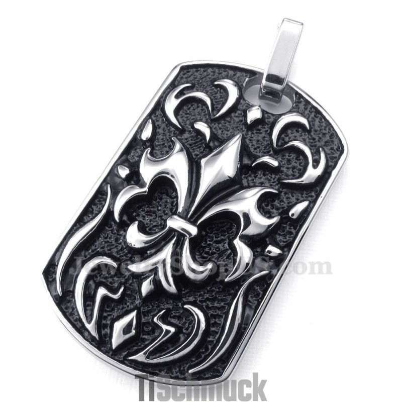 Halskette Mit Kreuzkarten-Anhänger Aus Titan (Kostenlose Kette) Halskette Mit Kreuzkarten-Anhänger Aus Titan (Kostenlose Kette)