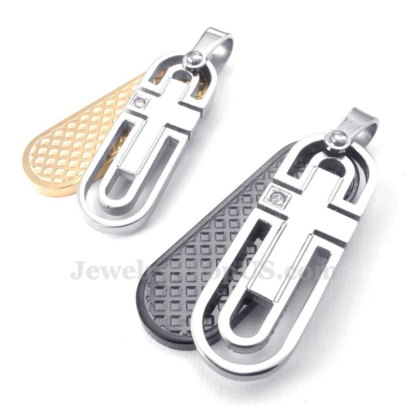 Titan-Anhänger-Halskette Für Paare (Kostenlose Kette) (Ein Paar)