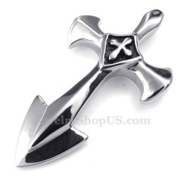 Halskette Mit Kreuzanhänger Aus Titan (Kostenlose Kette)