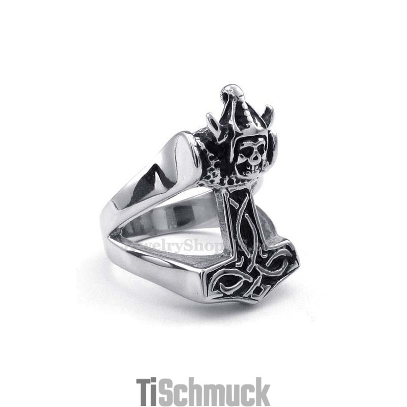 Thors Hammerring Aus Titan