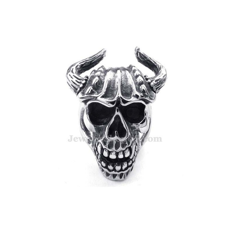 Totenkopfring Aus Titan