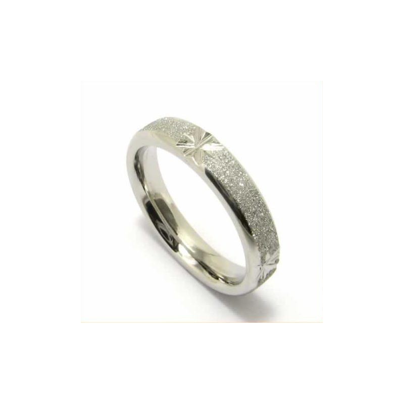 Gebürsteter 4-Mm-Titan-Bandring