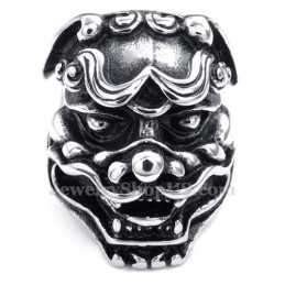 Löwenkopfring Aus Titan