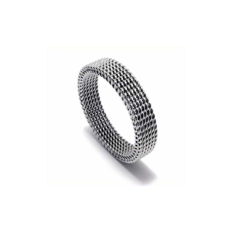 Meshed Unisex 4Mm Titanring