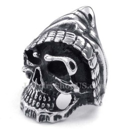 Totenkopfring Aus Titan