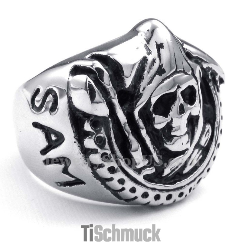 Totenkopfring Aus Titan Totenkopfring Aus Titan