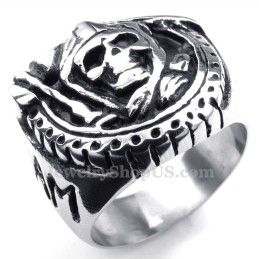 Totenkopfring Aus Titan