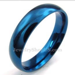 5 Mm Runder Blauer Titanring